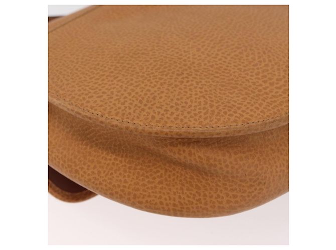 Bolso de Hombro Christian Dior de Cuero Beige Oro Auth 180011 Dorado - vista 12