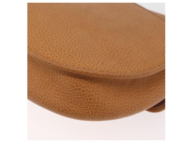 Bolso de Hombro Christian Dior de Cuero Beige Oro Auth 180011 Dorado - vista 13
