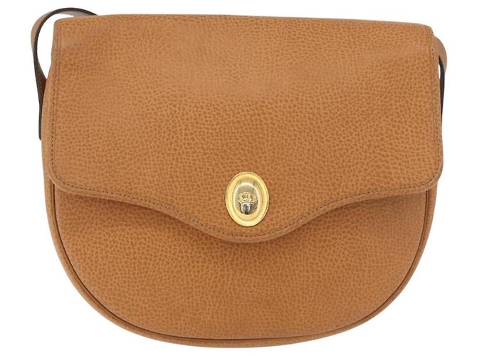 Bolso de Hombro Christian Dior de Cuero Beige Oro Auth 180011 Dorado - vista 2