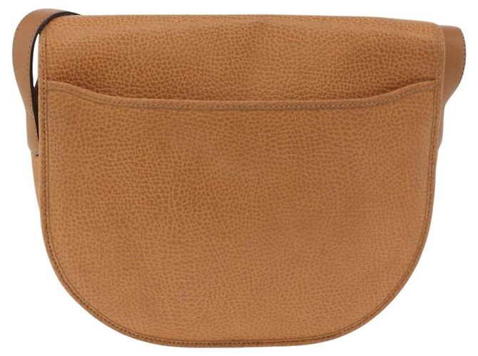 Bolso de Hombro Christian Dior de Cuero Beige Oro Auth 180011 Dorado - vista 3