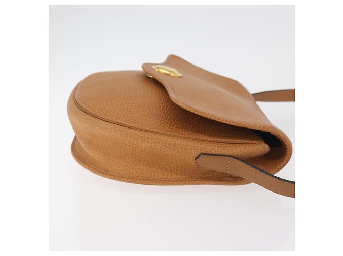 Bolso de Hombro Christian Dior de Cuero Beige Oro Auth 180011 Dorado - vista 4