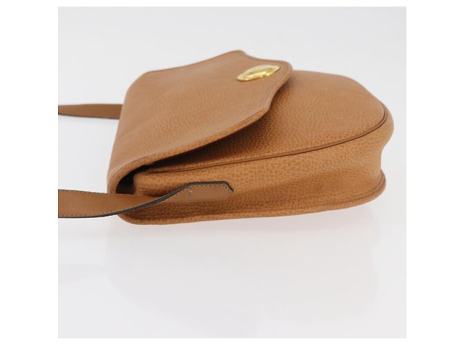 Bolso de Hombro Christian Dior de Cuero Beige Oro Auth 180011 Dorado - vista 5
