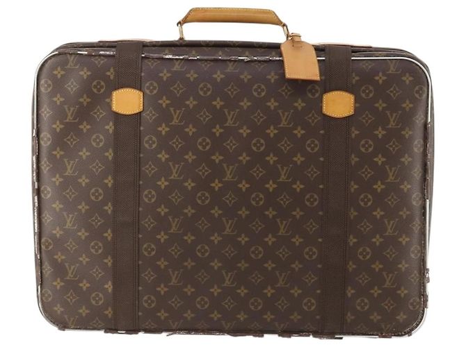 LOUIS VUITTON Sac Boston Monogram Satellite 60 M23354 LV Auth bs34704 Monogramme - vue 13