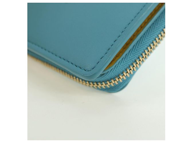 LOEWE �~ Ghibli Howl's Compact Zip Wallet Hin Leather Light Blue Auth 167304SM Blu chiaro - vista 14