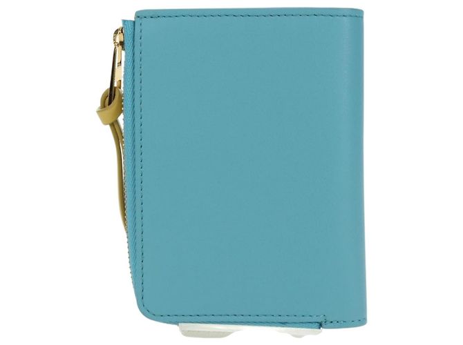 LOEWE �~ Ghibli Howl's Compact Zip Wallet Hin Leather Light Blue Auth 167304SM Blu chiaro - vista 2