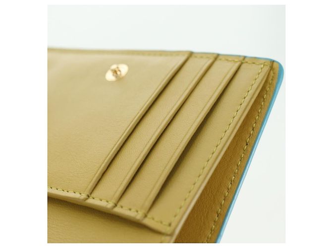 LOEWE �~ Ghibli Howl's Compact Zip Wallet Hin Leather Light Blue Auth 167304SM Blu chiaro - vista 22