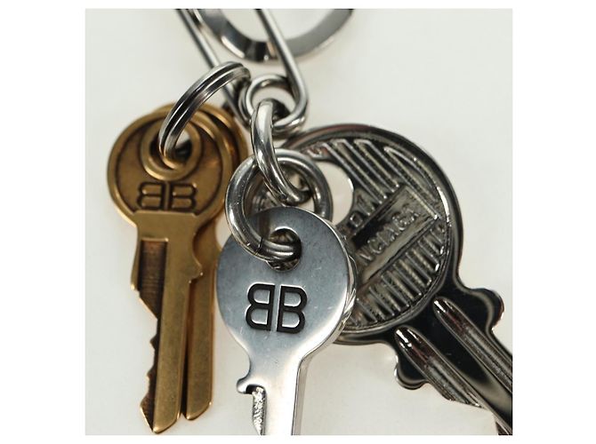 BALENCIAGA Old School Pierce metal Silver Gold Auth bs35093SAM Argento D'oro - vista 5