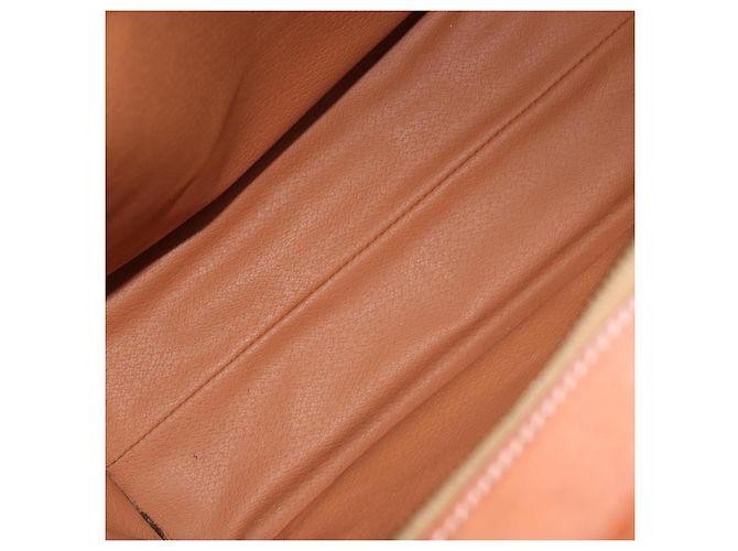 Céline CELINE Macadam Canvas Tote Bag PVC Leder Braun Gold Authentisch 180188 Golden - Ansicht 17