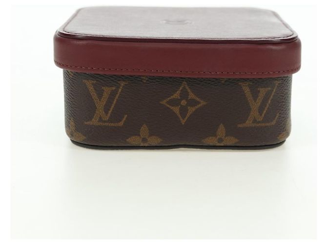 LOUIS VUITTON Monogram Boite Camille MM Jewelry Box Bordeaux GI0019 Auth 179587V Monogramme - vue 3