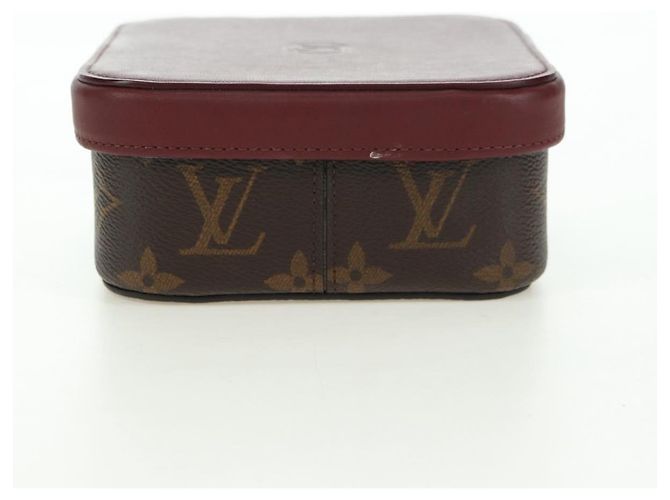 LOUIS VUITTON Monogram Boite Camille MM Jewelry Box Bordeaux GI0019 Auth 179587V Monogramme - vue 4