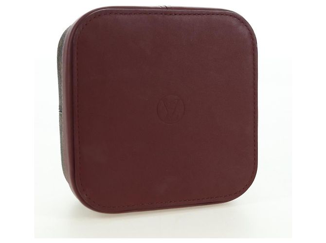 LOUIS VUITTON Monogram Boite Camille MM Jewelry Box Bordeaux GI0019 Auth 179587V Monogramme - vue 6