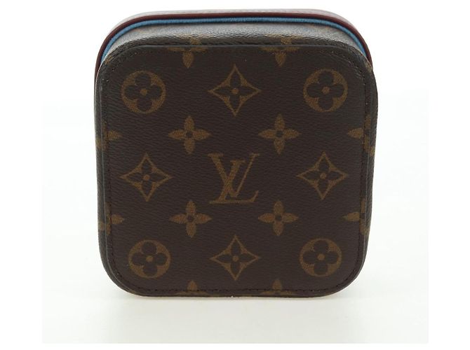 LOUIS VUITTON Monogram Boite Camille MM Jewelry Box Bordeaux GI0019 Auth 179587V Monogramme - vue 7