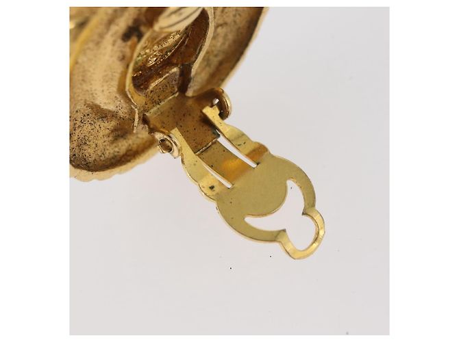 Orecchini CHANEL metallo Gold CC Auth 178397 D'oro - vista 9