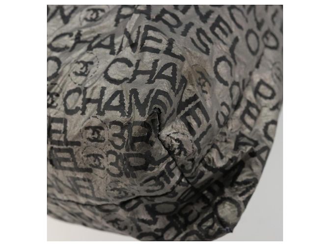 CHANEL Unlimited Tote Bag beschichtet Canvas Silver CC Auth bs35061 Silber - Ansicht 10