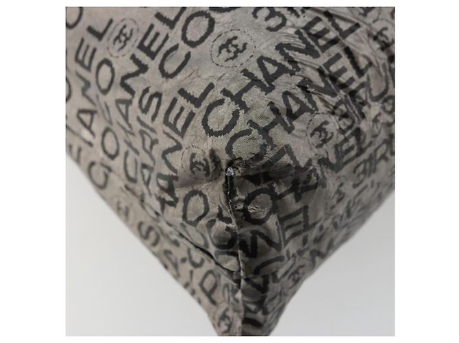 CHANEL Unlimited Tote Bag beschichtet Canvas Silver CC Auth bs35061 Silber - Ansicht 11