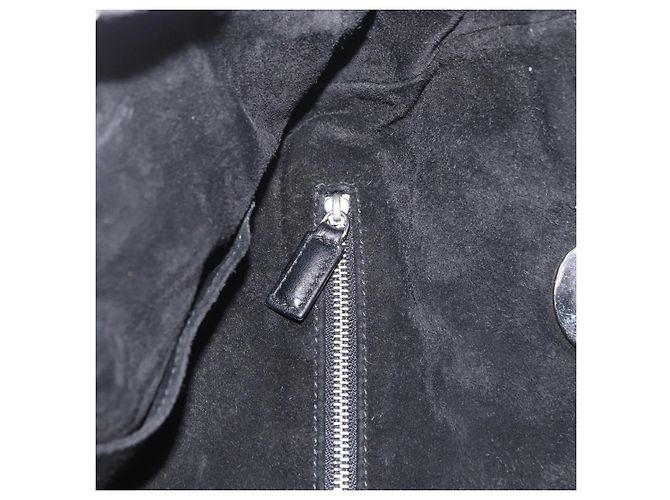 Borsa Christian Dior in pelle nera argento Auth ep14496 Nero - vista 19