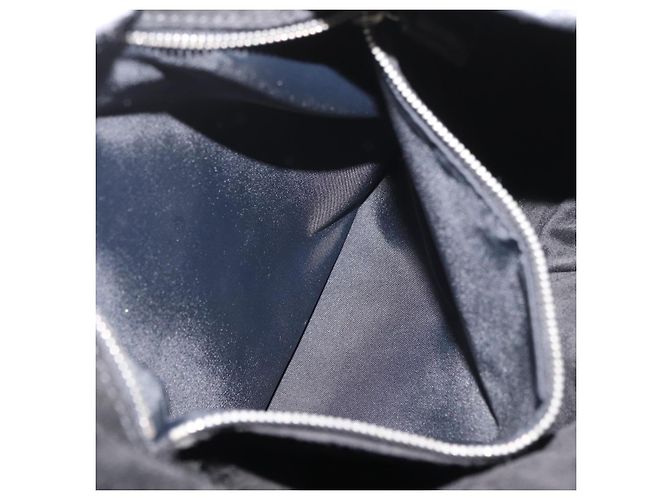 Borsa Christian Dior in pelle nera argento Auth ep14496 Nero - vista 20