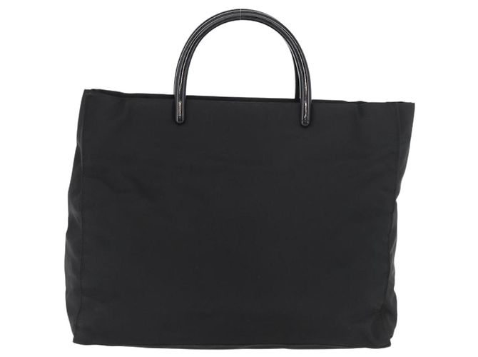 PRADA Handtasche aus Nylon Schwarz Silber Auth 180193 - Ansicht 2
