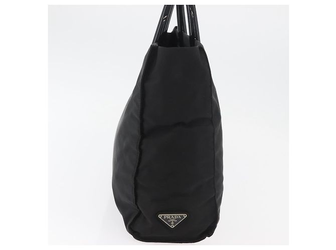 PRADA Handtasche aus Nylon Schwarz Silber Auth 180193 - Ansicht 4