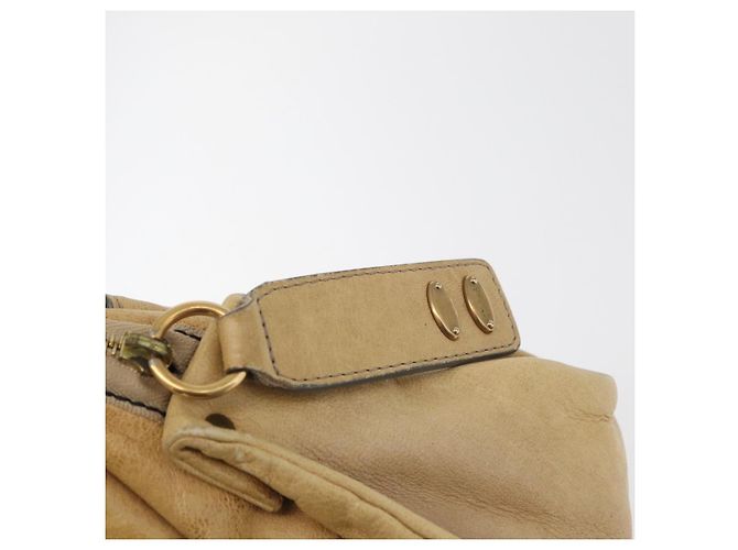Chloé Borsa Chloe in pelle beige oro Auth 179981 D'oro - vista 14