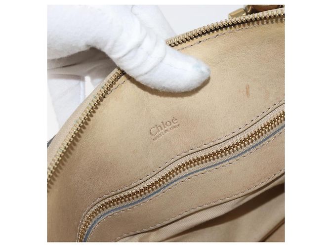Chloé Borsa Chloe in pelle beige oro Auth 179981 D'oro - vista 16