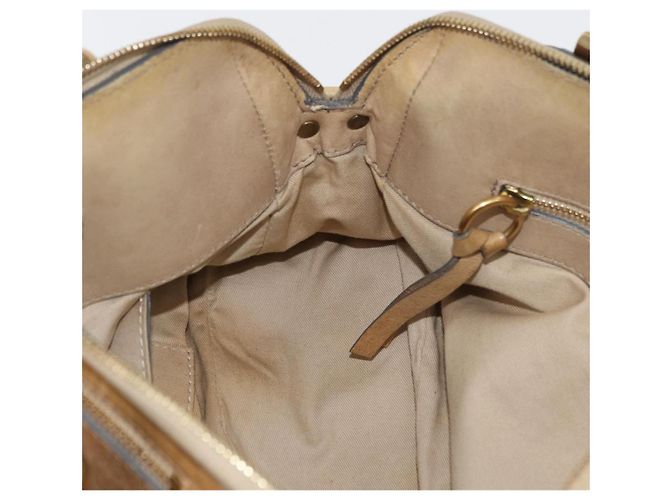 Chloé Borsa Chloe in pelle beige oro Auth 179981 D'oro - vista 19