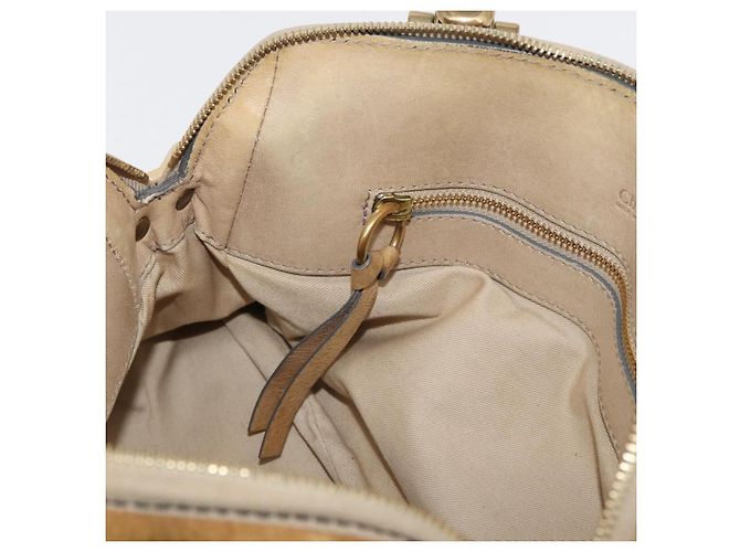 Chloé Borsa Chloe in pelle beige oro Auth 179981 D'oro - vista 20