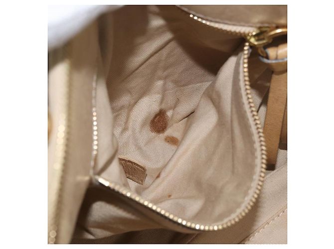 Chloé Borsa Chloe in pelle beige oro Auth 179981 D'oro - vista 21
