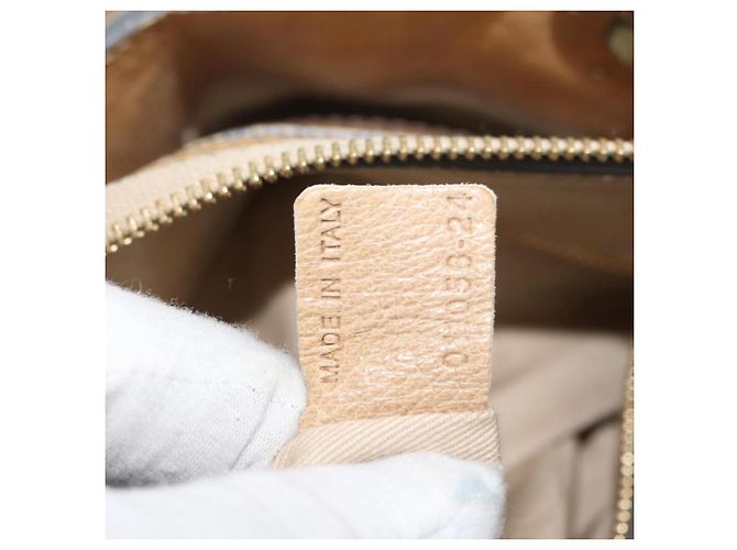 Chloé Borsa Chloe in pelle beige oro Auth 179981 D'oro - vista 23