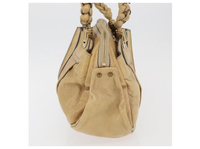 Chloé Borsa Chloe in pelle beige oro Auth 179981 D'oro - vista 4