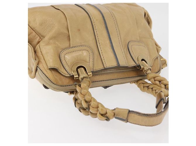 Chloé Borsa Chloe in pelle beige oro Auth 179981 D'oro - vista 6