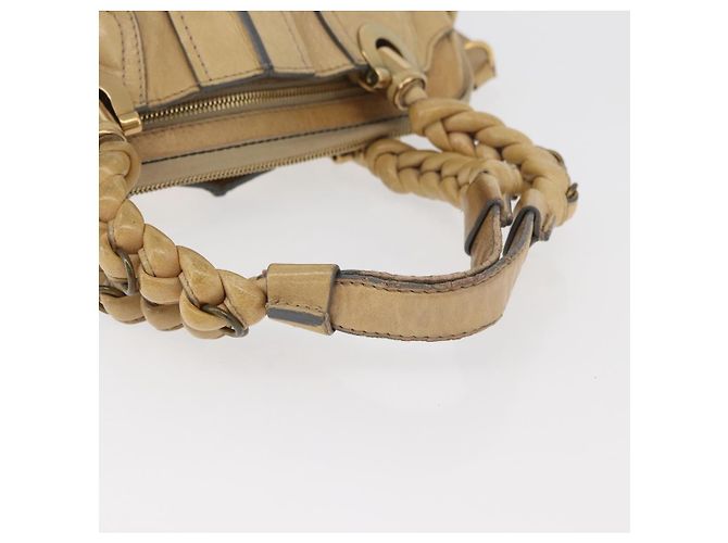 Chloé Borsa Chloe in pelle beige oro Auth 179981 D'oro - vista 7