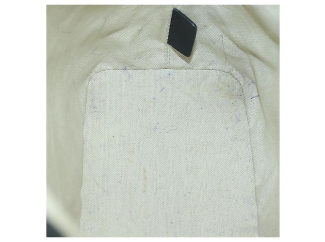 Borsa a tracolla con catena Christian Dior Trotter Canvas Navy Gold Auth 179181V D'oro Blu navy - vista 20