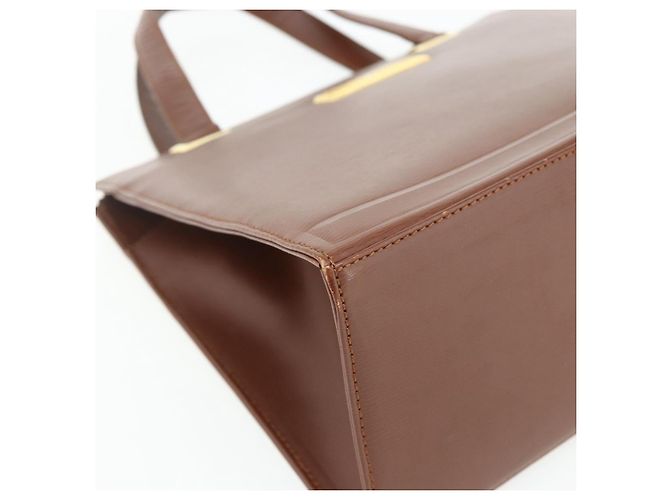 Borsa Christian Dior in pelle marrone oro Auth 178764 D'oro - vista 11
