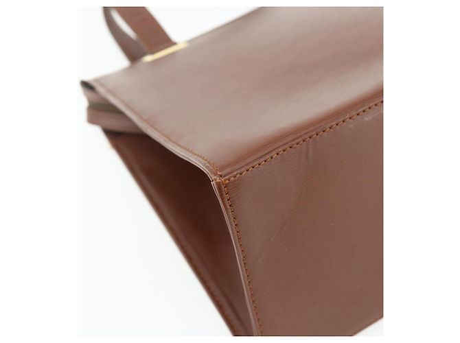 Borsa Christian Dior in pelle marrone oro Auth 178764 D'oro - vista 13