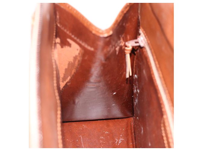 Borsa Christian Dior in pelle marrone oro Auth 178764 D'oro - vista 18