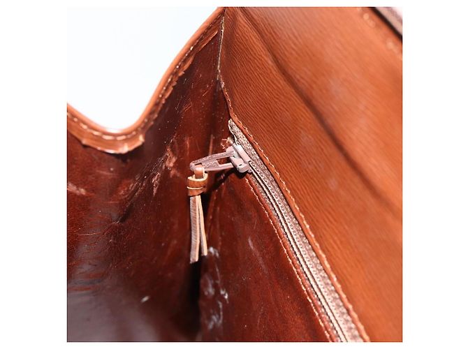 Borsa Christian Dior in pelle marrone oro Auth 178764 D'oro - vista 19