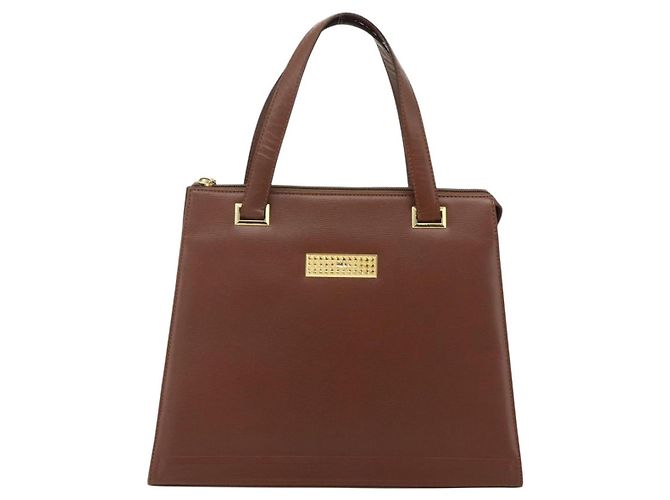 Borsa Christian Dior in pelle marrone oro Auth 178764 D'oro - vista 2