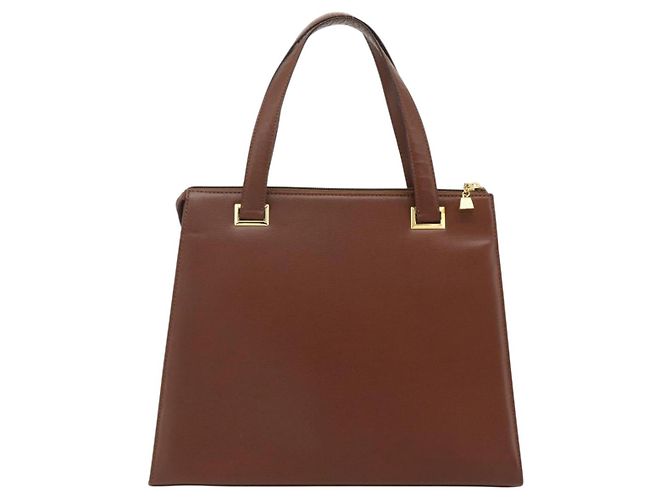 Borsa Christian Dior in pelle marrone oro Auth 178764 D'oro - vista 3