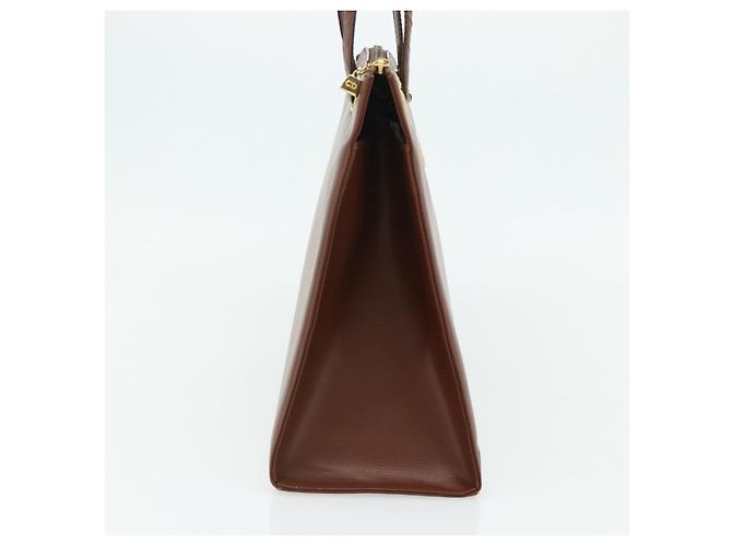 Borsa Christian Dior in pelle marrone oro Auth 178764 D'oro - vista 4