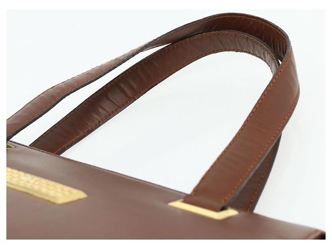 Borsa Christian Dior in pelle marrone oro Auth 178764 D'oro - vista 8