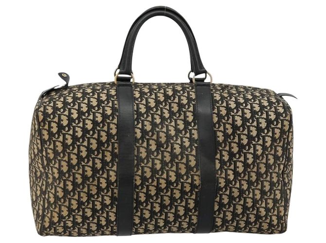 Borsa Boston Christian Dior Trotter Canvas Navy Auth 177823 Blu navy - vista 2