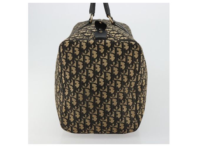 Borsa Boston Christian Dior Trotter Canvas Navy Auth 177823 Blu navy - vista 4