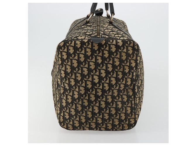 Borsa Boston Christian Dior Trotter Canvas Navy Auth 177823 Blu navy - vista 5
