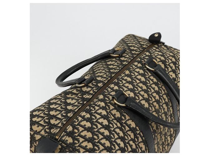 Borsa Boston Christian Dior Trotter Canvas Navy Auth 177823 Blu navy - vista 6