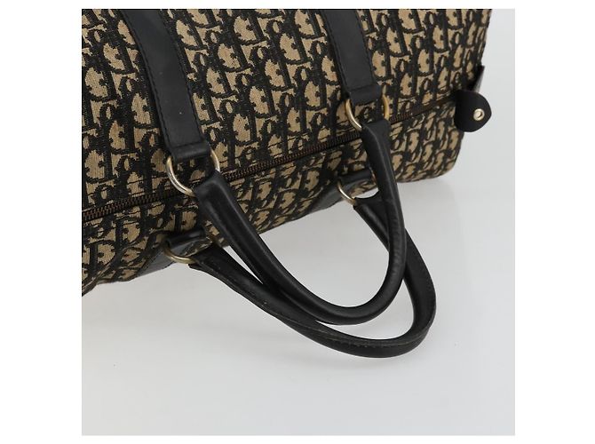 Borsa Boston Christian Dior Trotter Canvas Navy Auth 177823 Blu navy - vista 7