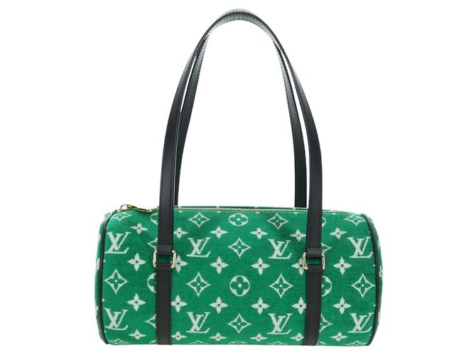 LOUIS VUITTON Monogram Jaguar Papillon 26 Hand Bag Green M46206 LV Auth 167298SM Verde - vista 13