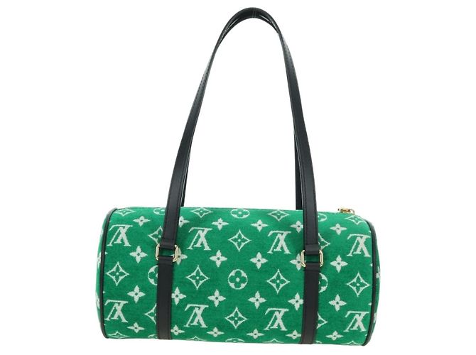 LOUIS VUITTON Monogram Jaguar Papillon 26 Hand Bag Green M46206 LV Auth 167298SM Verde - vista 2