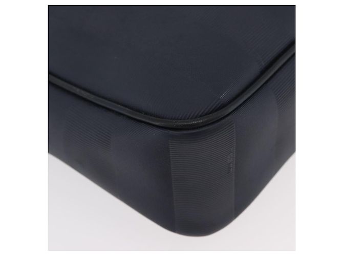 Pequin Sac à bandoulière FENDI Pecan Canvas en PVC Bleu Marine Or Auth ep14503 Doré - vue 12