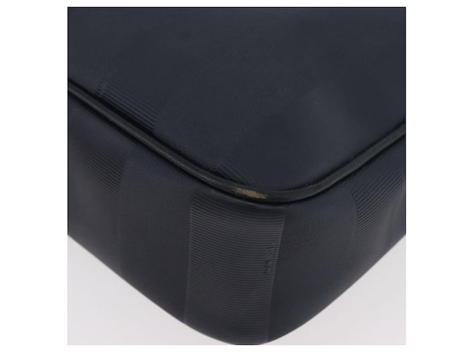 Pequin Sac à bandoulière FENDI Pecan Canvas en PVC Bleu Marine Or Auth ep14503 Doré - vue 13